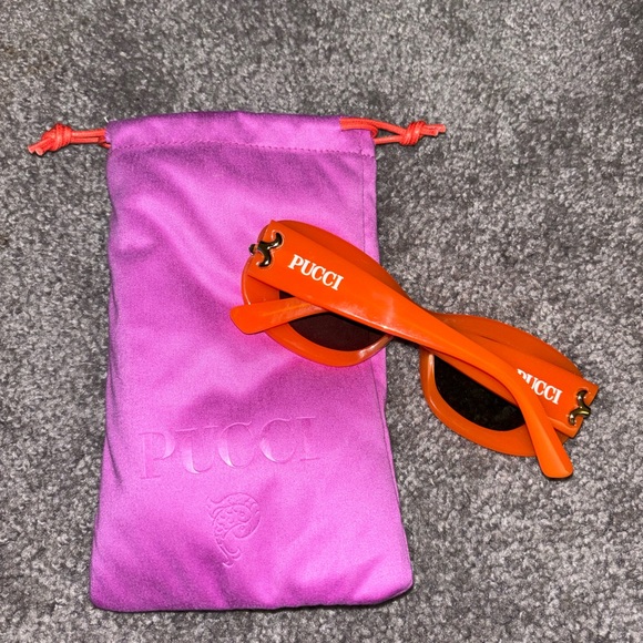 Emilio Pucci Orange Sunglasses